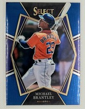2022 Panini Select Michael Brantley #137 Premier Level Blue Houston Astros 