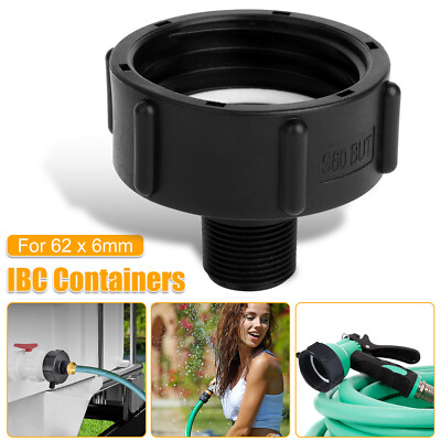#ad IBC Tote Tank Water Adapter Coarse Thread 2quot;Drain Plug Connector For Garden Hose $7.48