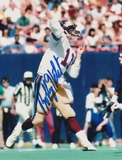 BOBBY HEBERT MICHIGAN PANTHERS USFL  ACTION SIGNED 8x10