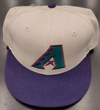 Arizona Diamondbacks Vintage White Purple New Era 5950 Fitted Hat - Dusty