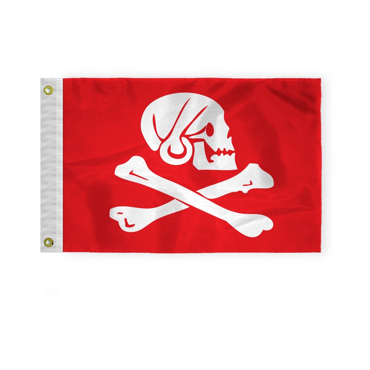 Small Henry Every Red Jolly Roger Pirate 12x18 Boat Boating Man Cave ...