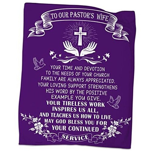 Pastors Wife Appreciation Gift Throw Blanket, A Great 60×80in Pastor Wife