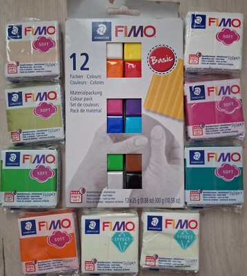 FIMO Modelliermasse Set FIMO Soft, FIMO Basic, FIMO Effect versch. Farben...