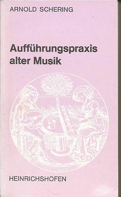Aufführungspraxis alter Musik von Arnold Schering (Taschenbuch) p77
