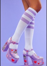 Dolls Kill Powerpuff Girls Townsville Strappy Platform Sandal Cosplay Size 9