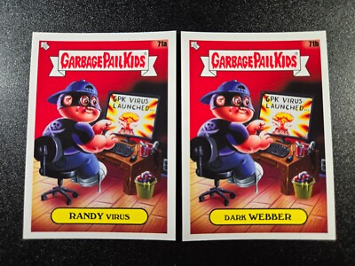 Computer Hacker Virus Spoof Adam Bomb Computer Screen Garbage Pail Kids Card