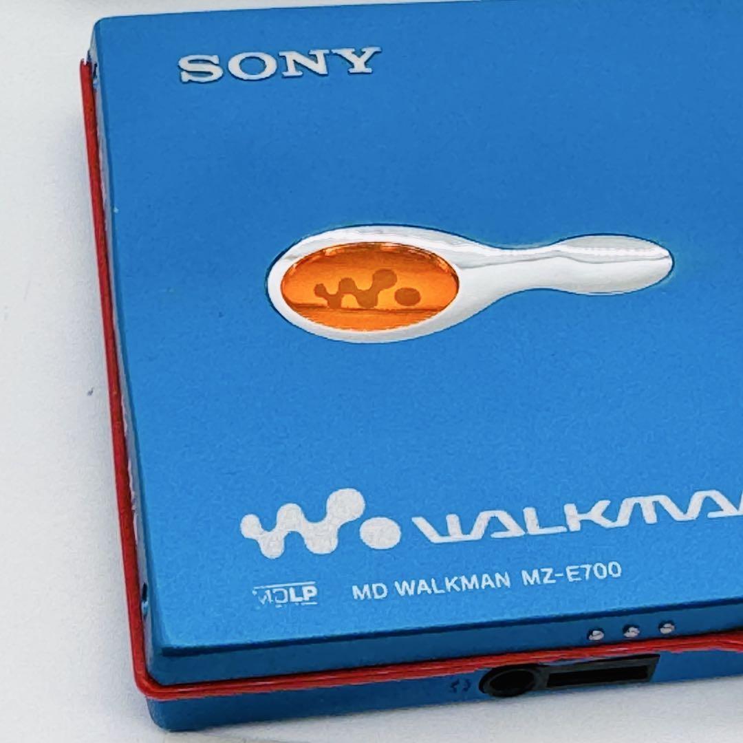 動作品】SONY MDウォークマンMZ-E700 ポータブルMDプレーヤー 青