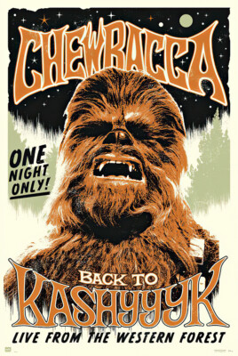 BOJU ムービー ラグ STAR WARS スターウォーズ チューバッカ 映画 Star Wars - Movie Poster / Print (Chewbacca - Retro / Vintage
