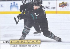 19/20 UD..MARC-EDOUARD VLASIC..CANVAS..CARD # C75..SHARKS..FREE COMBINED SHIP