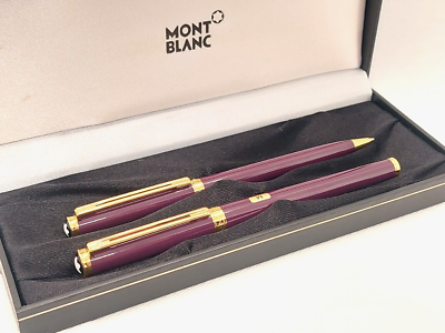 NOS Montblanc Noblesse Oblige Purple Set Fountain Pen 14k Nib