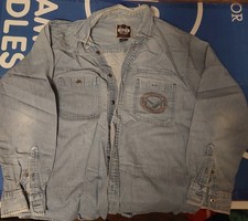 Camicia denim marca Harley Davidson Biker Blues taglia L
