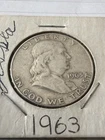 1963-50C Silver Franklin Half Dollar U.S. Silver Coin Denver Mint