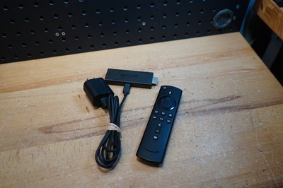 (L) Amazon Fire TV Stick 2nd Gen LY73PR w/ Alexa Voice Remote & Power Adapter