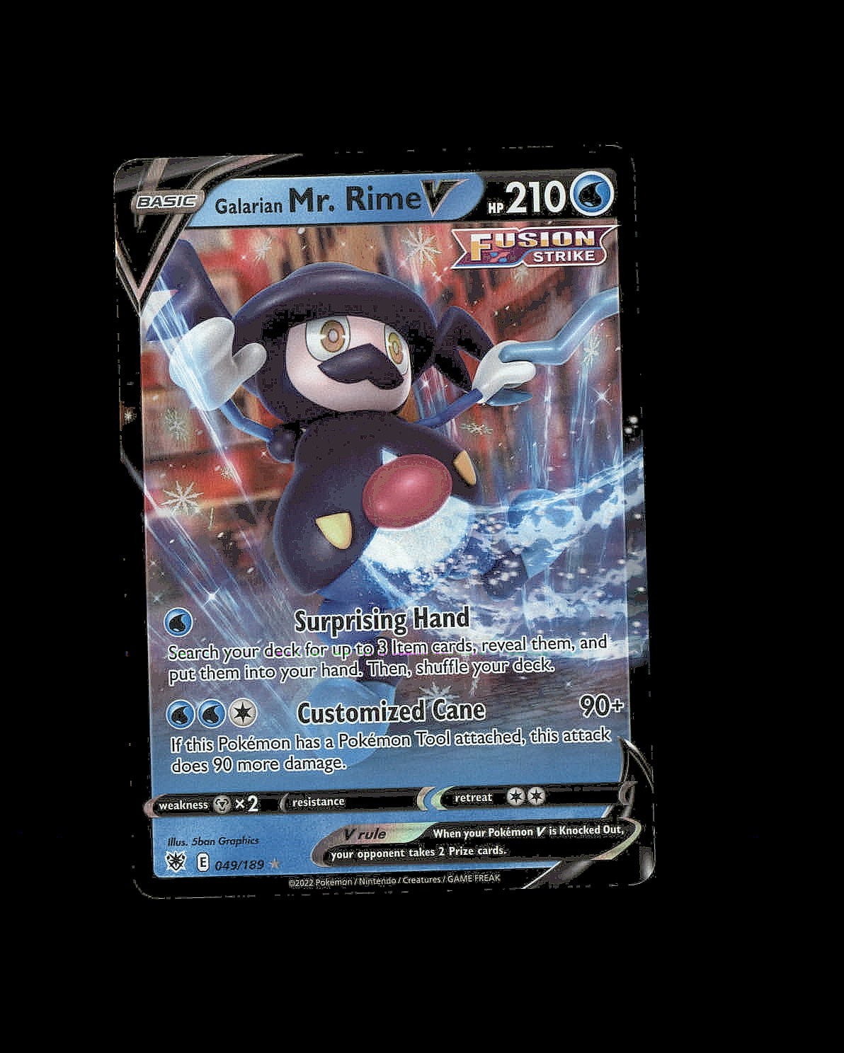 Astral Radiance Holo Galarian Mr. Rime V 049/189 NM V Rare