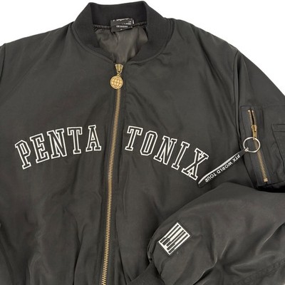 Pentatonix PTX World Tour Black Bomber Jacket Embroidered Band Merch Large L