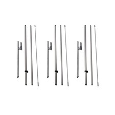 3 Pack of Feather Banner Flutter Flag Telescoping Hardware Sets, 3-Piece 8FT...