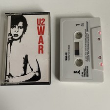 U2 - War - Cassette Tape - Sunday Bloody Sunday etc Excellent Condition Tested