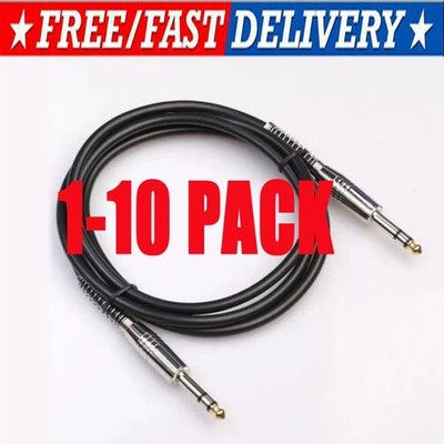 6ft NOISELESS Electric Guitar Bass Cable Pedal AMP Cord 1/4'' USA KEYBOARD