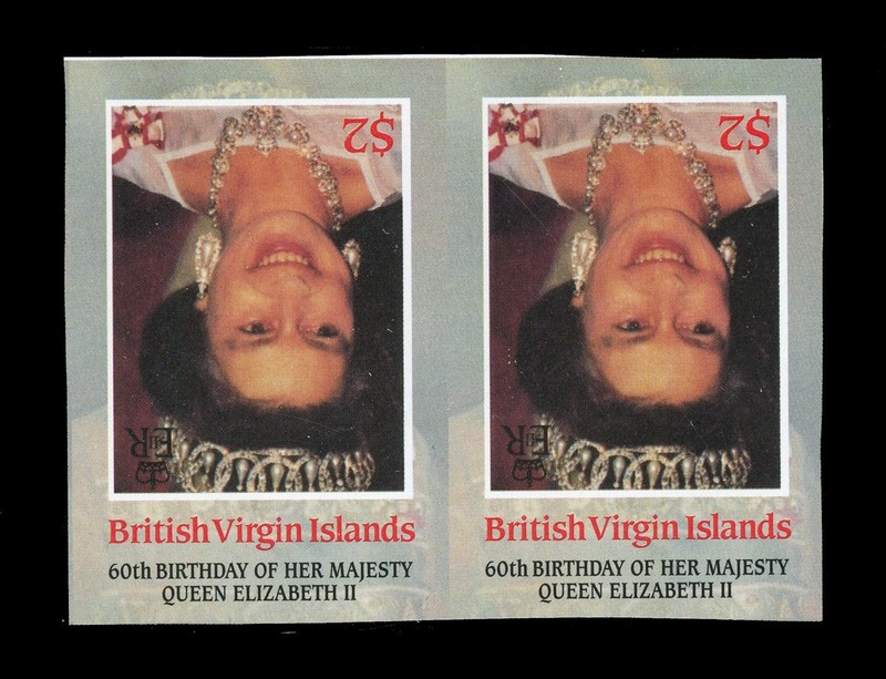 Virgin Islands #535 - INVERT CENTER Imperf (Never Hinged Printers Waste)