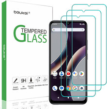 (3 Pack) Designed for BLU G63 Screen Protector Tempered Glass, anti Scratch, Bub