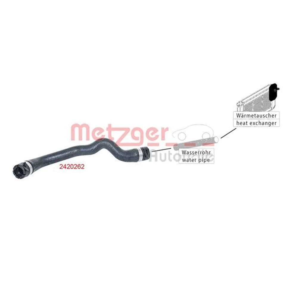 Metzger Schlauch für Heizungskühler für Citroen Peugeot - Bild 2 von 4