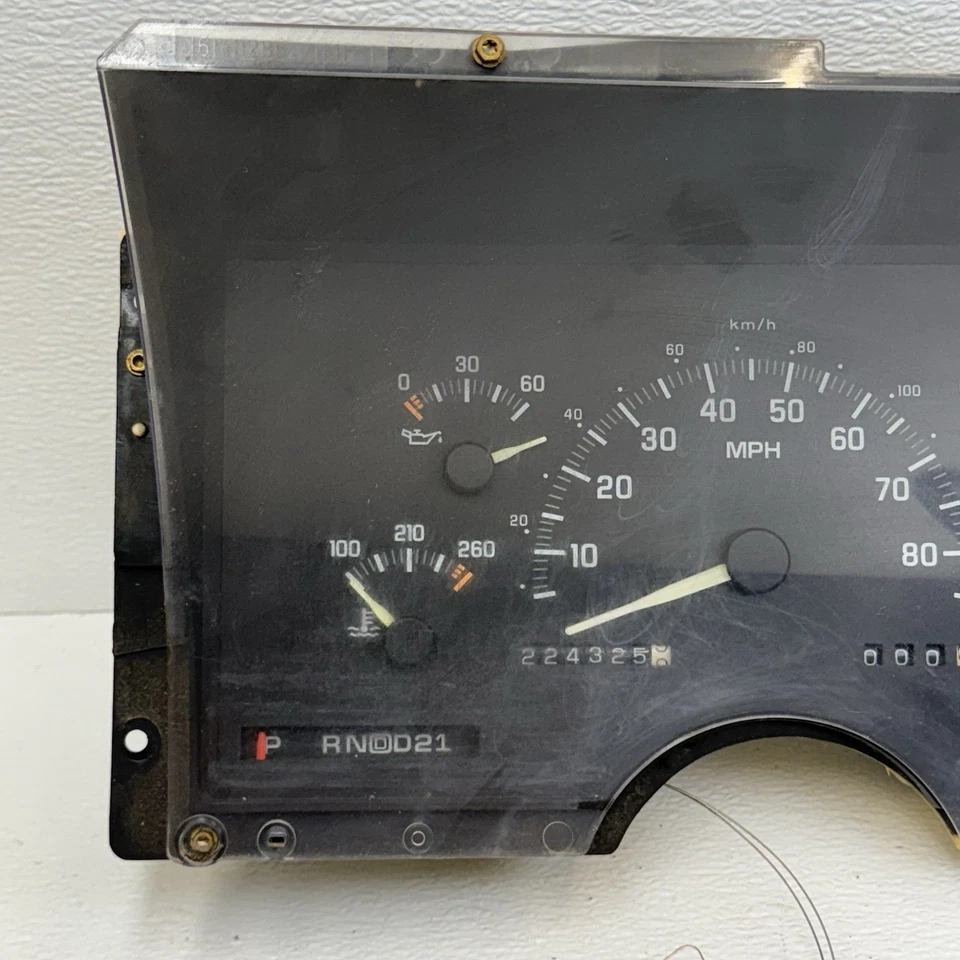 1988-1994 Chevrolet GMC CK Silverado Sierra painel de instrumentos 224k milhas - Imagem 2 de 4
