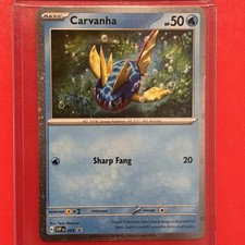 POKEMON CARVANHA SVP093 PROMO BLACK STAR COSMOS HOLFOIL WITH 2 SWIRLS 💫NM CARD