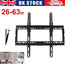 TV Wall Bracket Mount TILT For 26 32 40 50 55 Upto 63 Inch Flat LCD LED QLED TV
