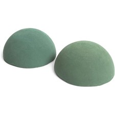 Flower Foam Round Half Balls - 7.8-Inch, 2-Pack - Sphere  Dome Shapes for Fl...