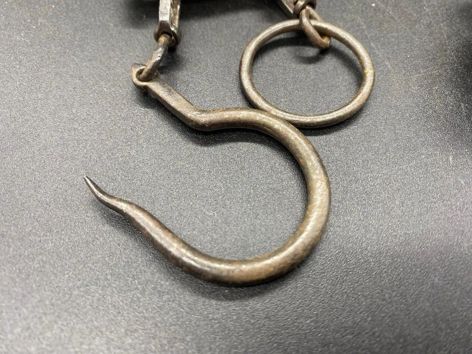 Balance ancienne/Balance Romaine/Datée 1822/Fer forgé/Art populaire - Photo 4/4