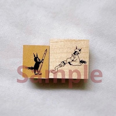 Mori apple stamp stamp, paint to write something, squirrel, 2 points #549762