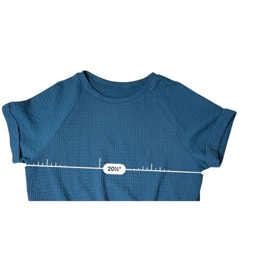 Abito copricostume Cupshe blu stropicciato Dolman con coulisse in vita GRANDE bohemien nuovo con etichette - Foto 7 di 16