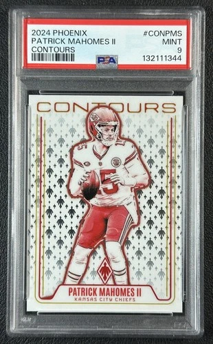PATRICK MAHOMES II PSA 9 2024 PANINI PHOENIX #CON-PMS CONTOURS CHIEFS 1344