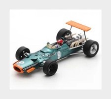 1:43 SPARK Brm F1 P138 #9 Usa Gp 1968 Bobby Unser Green Yellow S5704 MMC
