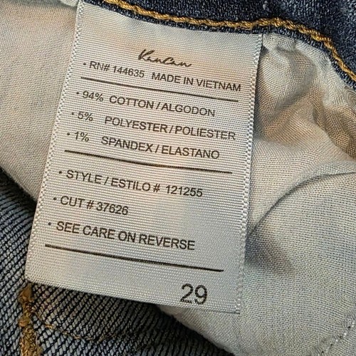 KanCan Cropped Raw Hem Jeans Style# 121255 Cut# 37626 Size 29 - Picture 7 of 12