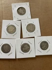 Old Barber Quarters Lot Of 6 See Pictures