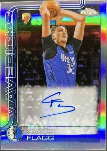 Cooper Flagg Topps Chrome 2025 Rookie Auto Refractor CHASE PACK 🔥🏀 🔥