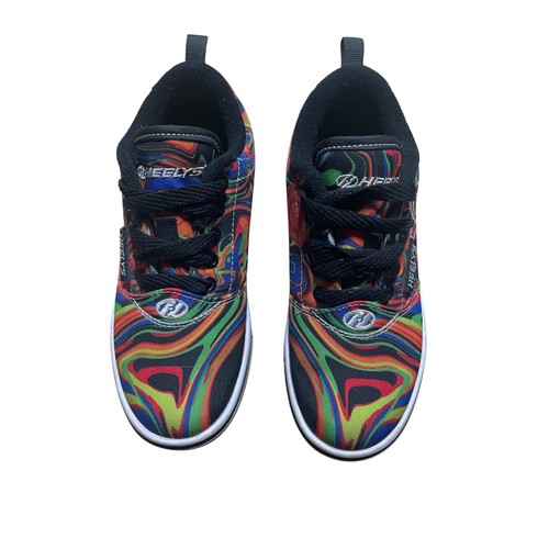 Heelys Pro 20 Prints Swirl Skate Shoes Youth Size 2 Sneakers Roller Shoes