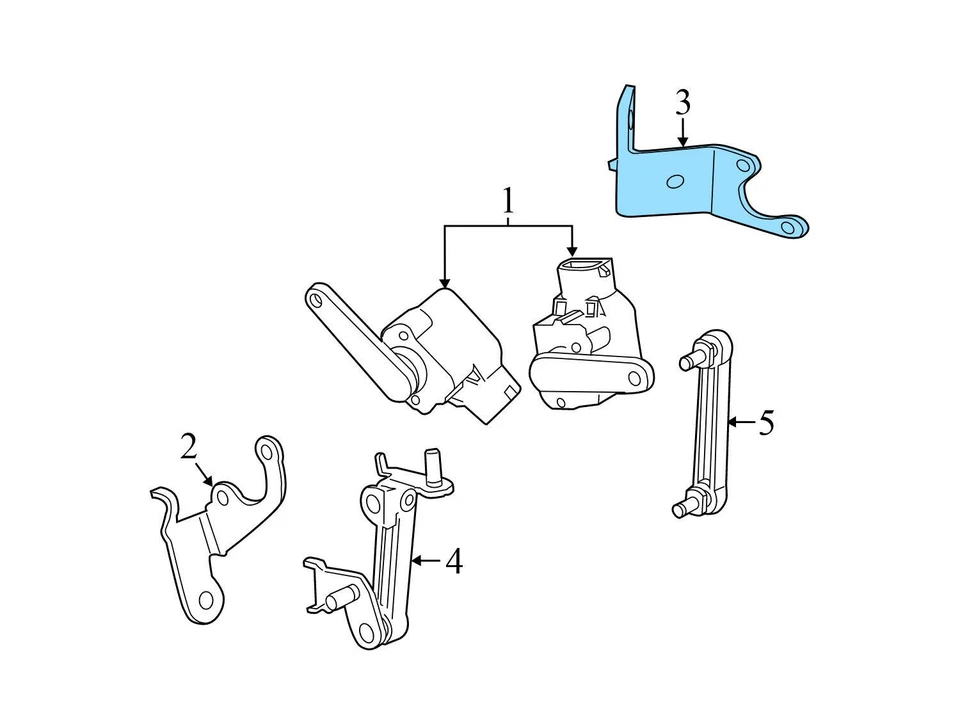 BMW 535D 2014-2016 - Sensor de nivelación del faro delantero derecho 6778264 Foto 3 de 4