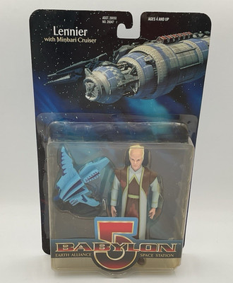 Babylon 5 Lennier With Ninbari Cruiser 6'' Action Figure Warner Bros. 1997 NEW