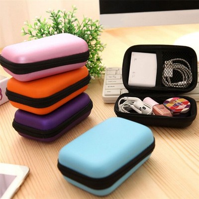 Fashion Headset Protect Carry Hard Case Bag Storage Box Headphone Earphone 