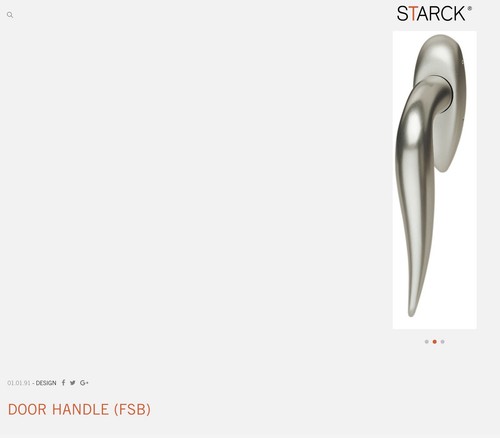 Standard Hebelgriff von Philippe Starck. Tür oder Fenster. (FSB) Modell 10 1191 - Bild 16 von 16