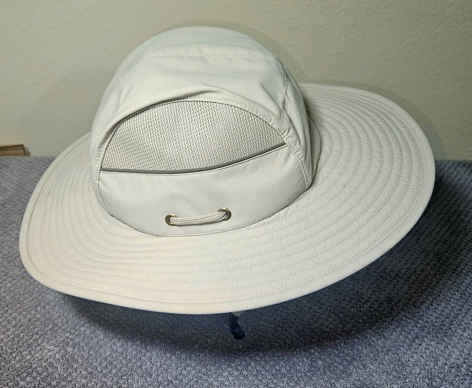 Tilley LTM7 Airflo Broad Brim Hat Adult Tan 7 1/4 -Excellent Condition- Rare! - Image 2 of 4
