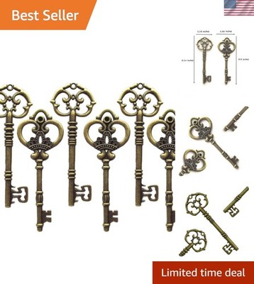 Craft 20 Unique Vintage Skeleton Keys: Perfect for Weddings and Celebrations