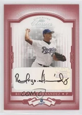 2004 Donruss Classics Significant Signatures Red /50 Runelvys Hernandez #43 Auto