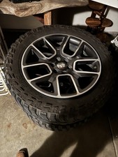 22" DODGE RAM 1500 Laramie Black Factory OEM WHEELS RIMS TIRES  WITH SENSORS