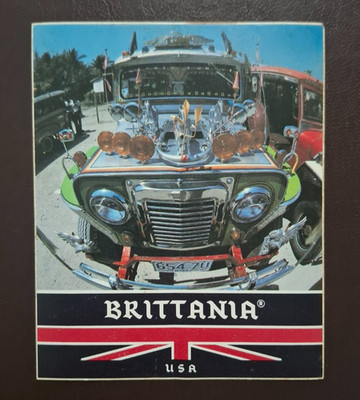 Aufkleber ''BRITTANIA'', 80er Jahre, 9,5 x 11,5 cm