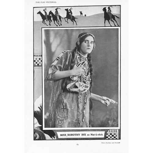 Dorothy Dix as Nat-U-Ritch in A White Man at Lyric Theatre Antique Print 1908