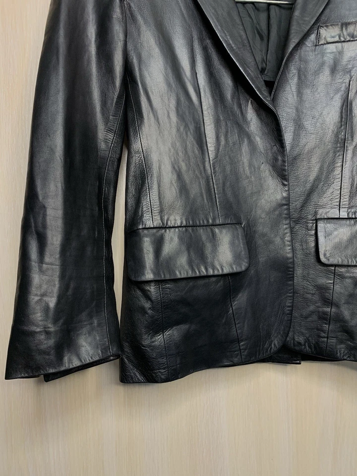 Кожаный блейзер женский Gucci от Tom Ford Y2K 00s размер 38 - Изображение 4 из 4