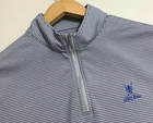 Peter Millar Perth Performance Quarter-Zip Striped Pullover Lake Nona Golf sz L